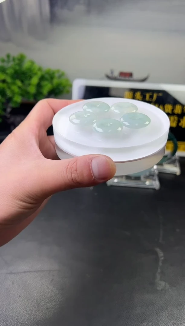 翡翠挂件未镶嵌平安扣FL01多样性发其一CP配绳