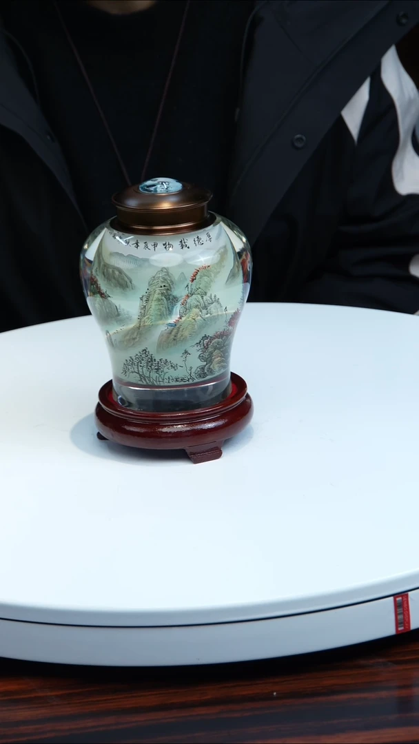 【闪购商品】琉璃手工艺品内画茶叶罐