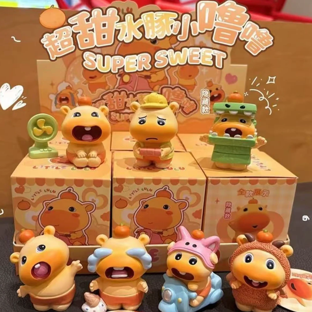 【超甜：】新品超甜水豚小噜嘟盲盒潮玩手办可爱周边豚仔创意汽车装