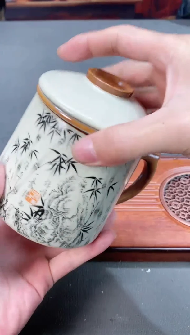 【闪购商品】永鑫茶器精选@@@@@@@@@墨竹办公杯