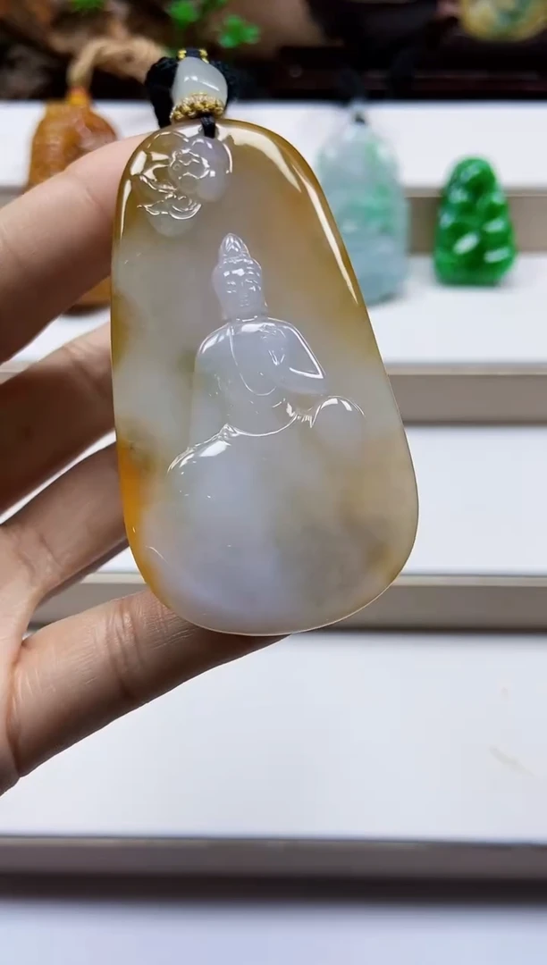 颈饰未镶嵌翡翠翡翠A货