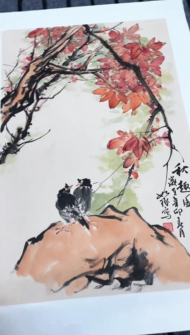精品国画花鸟作品