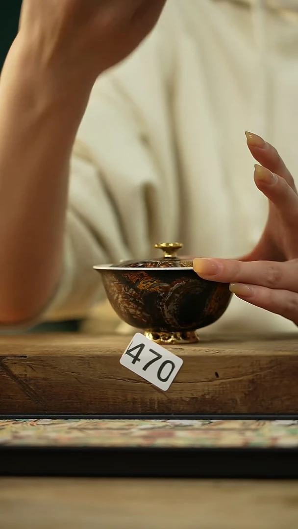 【闪购商品】瓷片新品设计师手作款 大漆手刷系列 小钱