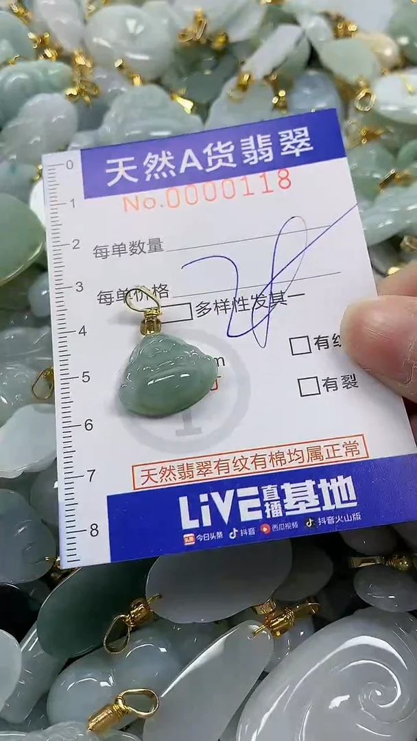 颈饰未镶嵌翡翠天然A货翡翠