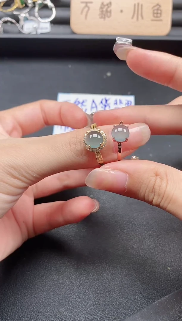 翡翠戒指银S925镶嵌51511
