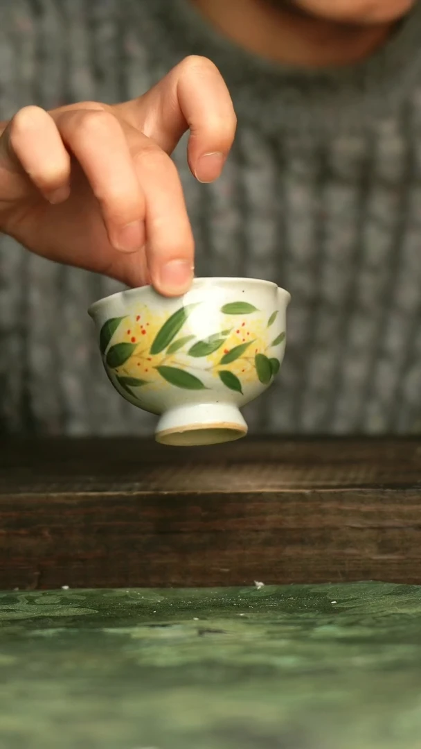 陶瓷青诗集手工手绘瓷器