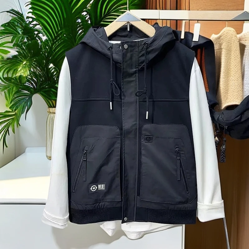 X-312春季新款男士高品质时尚减龄百搭舒适马甲背心