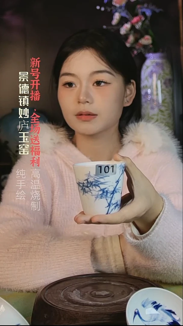 盘妙庐玉窑直口杯101