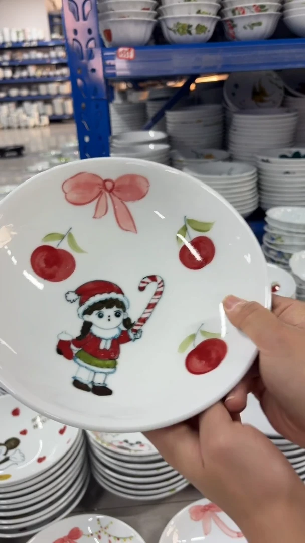 瓷景德镇高温陶瓷——圆深盘