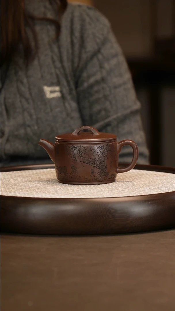 沈遽华 汉瓦 李氏紫泥 300c/办公杯/竹杯