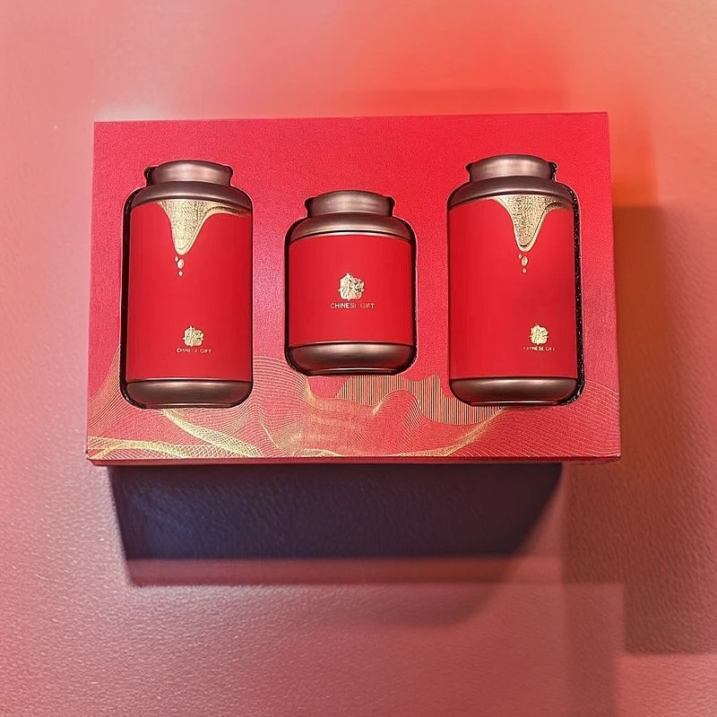 【和】云南凤庆古树滇红茶三罐装礼盒装送人送礼