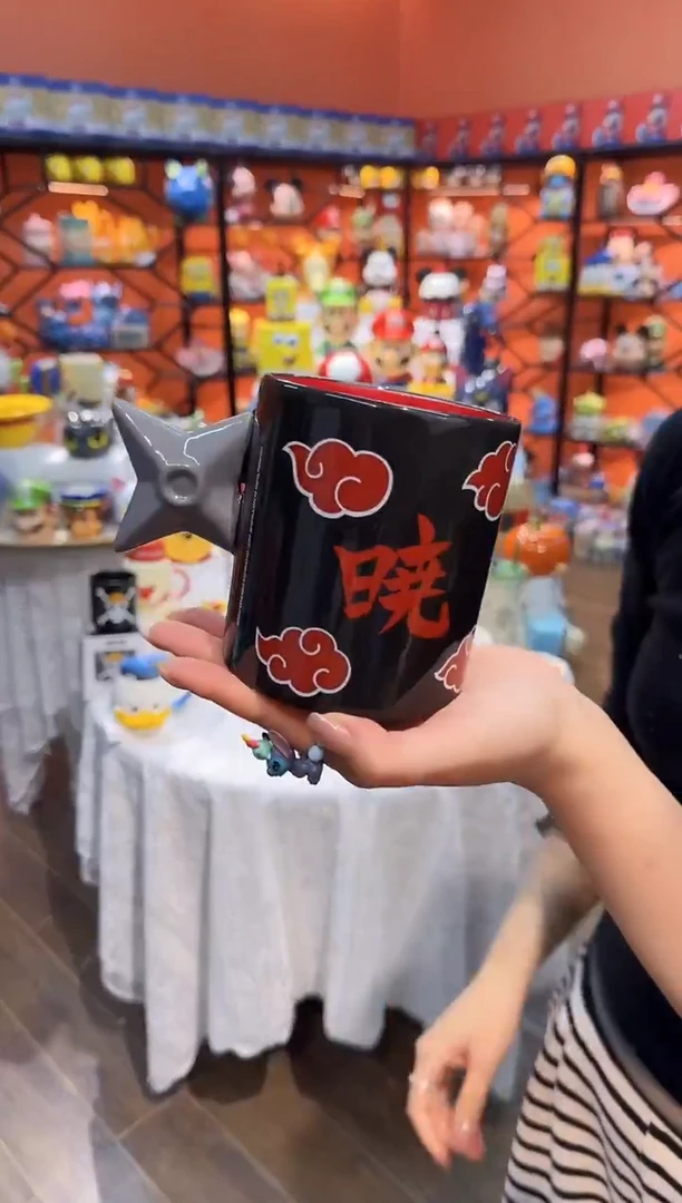 瓷片@@火影忍者火云袍陶瓷水杯