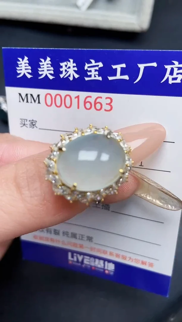 【闪购商品】翡翠颈饰银S925镶嵌1663