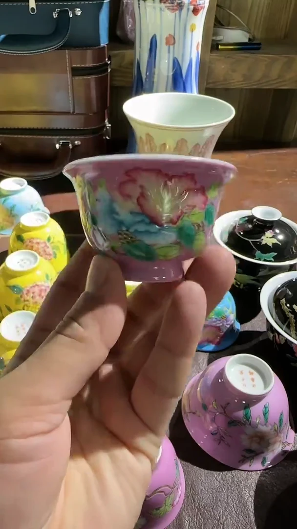 瓷片景德镇瓷器茶器茶杯