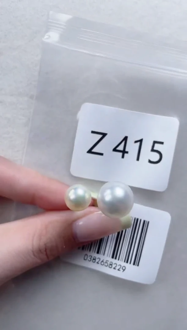 银S925镶嵌海水珍珠戒指Z415