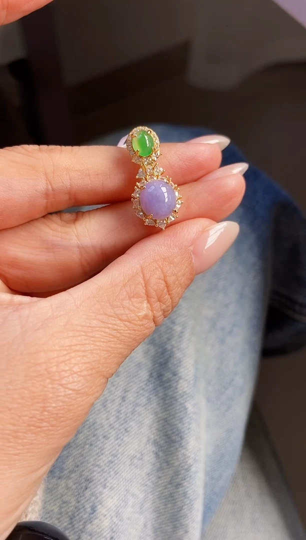 颈饰银S925镶嵌翡翠2