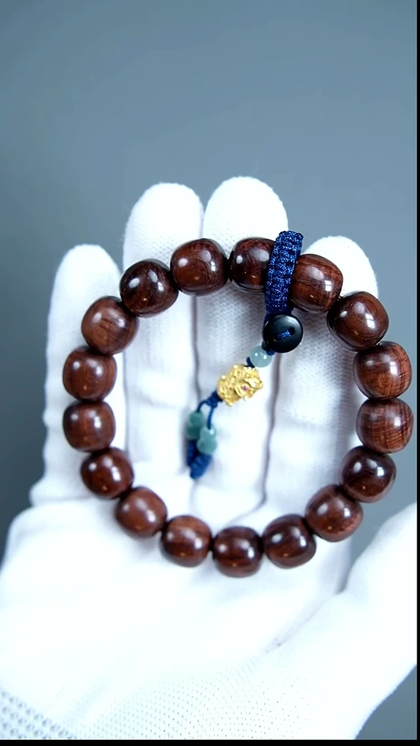 手串/手链黄花梨/降香黄檀海南黄花梨紫油梨水波12mm