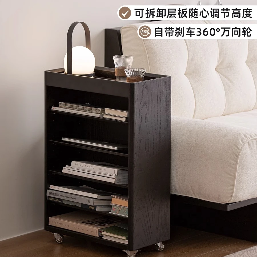 生野安室中古风书柜客厅家用落地收纳储物柜卧室复古展示柜展示柜