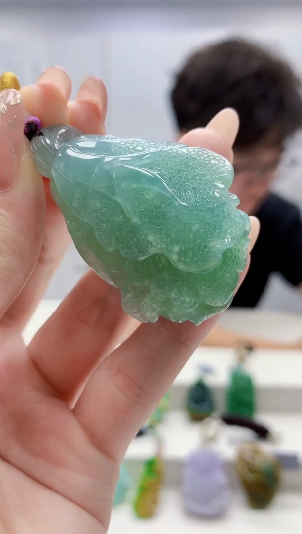 未镶嵌定制翡翠4688jw-毛货挂件6