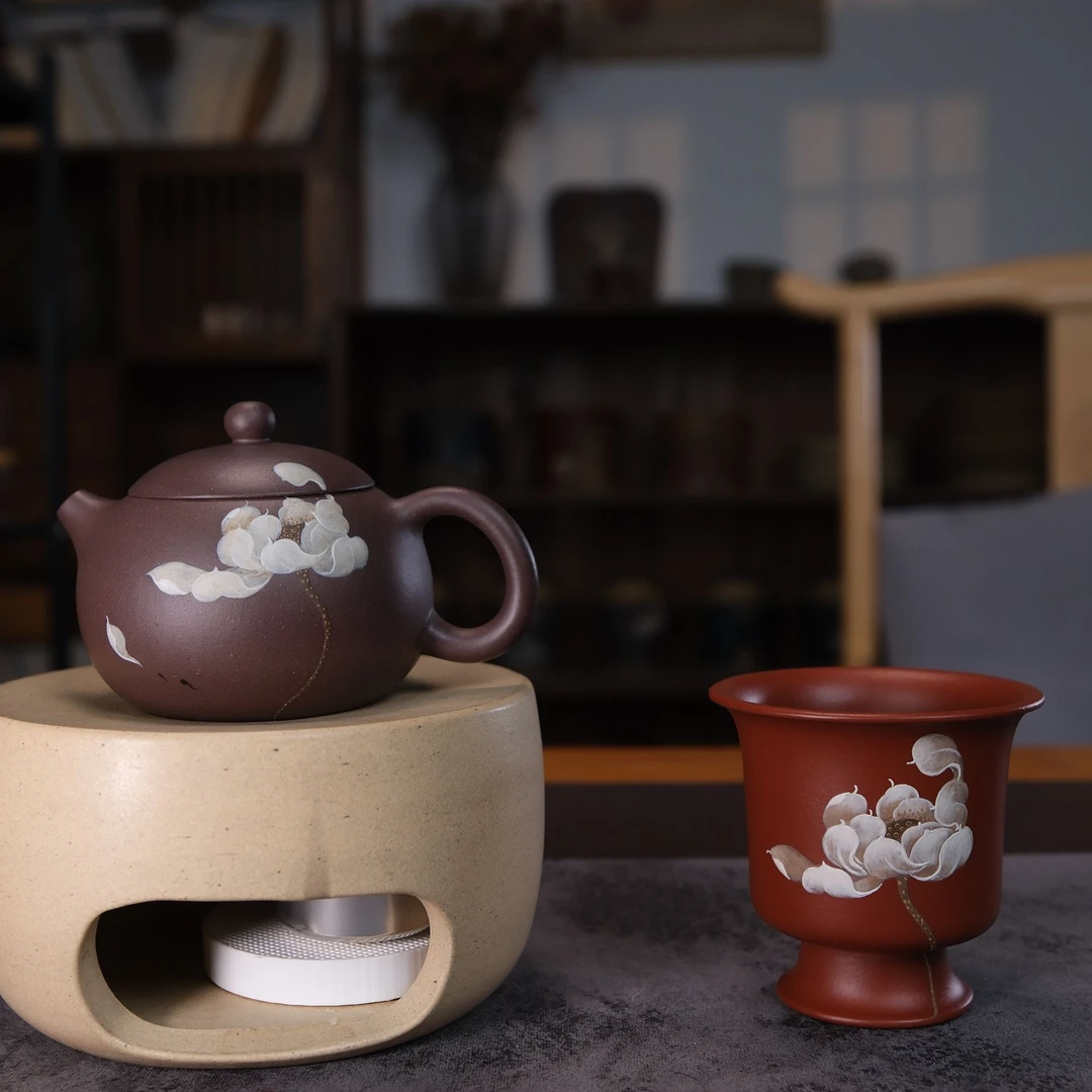 静心 紫天青泥 120cc  精工紫砂壶 西施壶