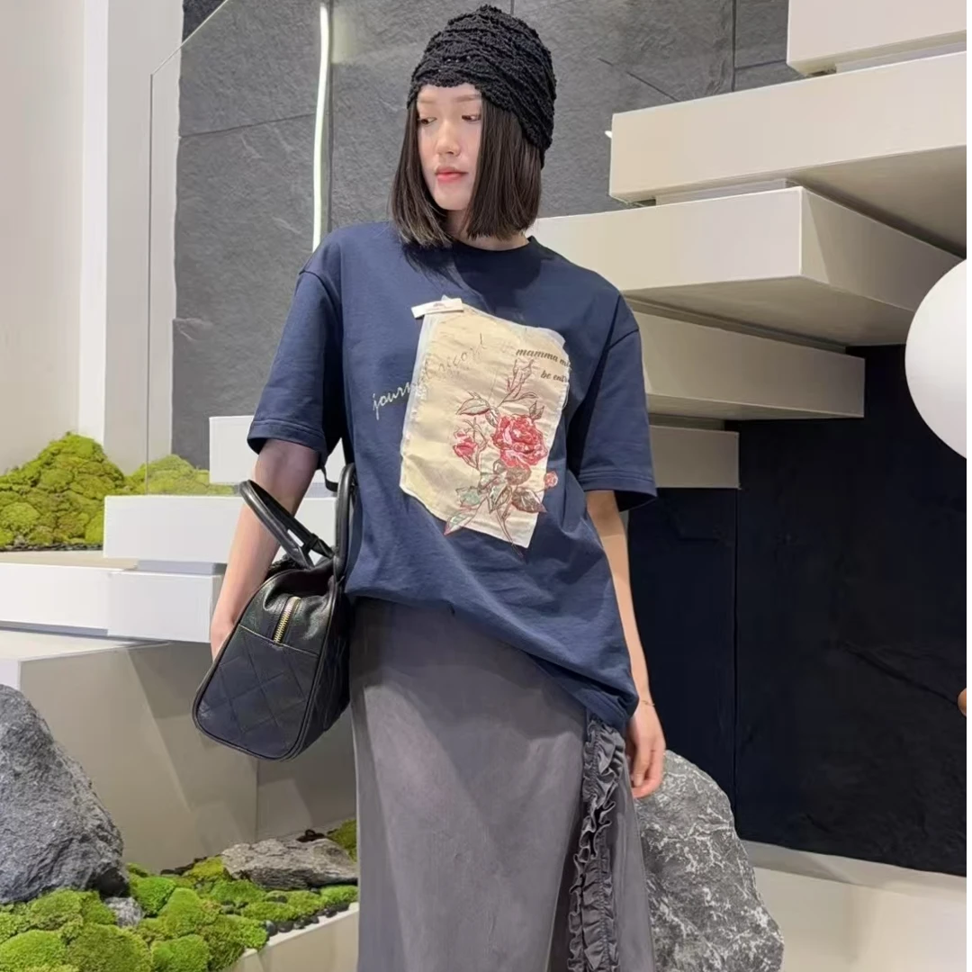 【刘彤推荐】JR玫瑰花短袖T恤