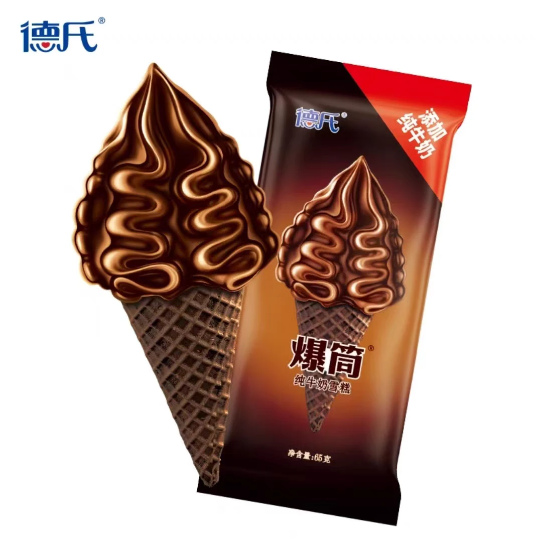 2支德氏大爆筒纯牛奶雪糕冰淇淋