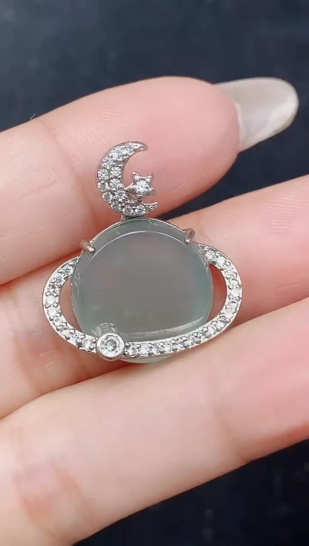 颈饰未镶嵌翡翠天然A货翡翠 保A保真