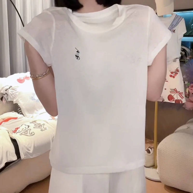 2025夏季新款卡通印花短袖T恤潮流休闲上衣LK2504372