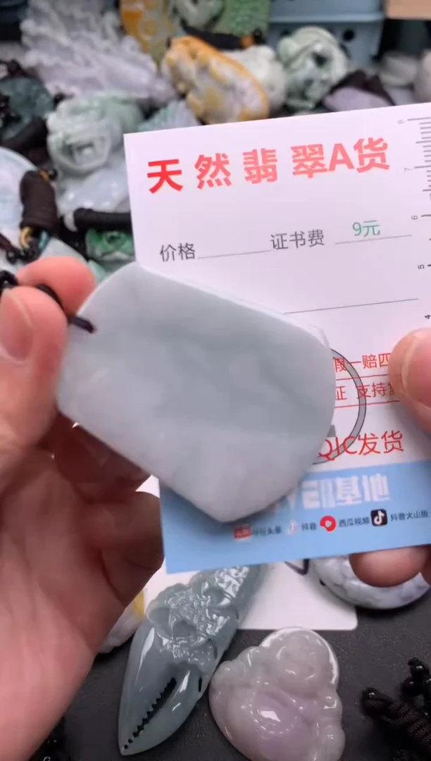 翡翠未镶嵌吊坠(不含链)1