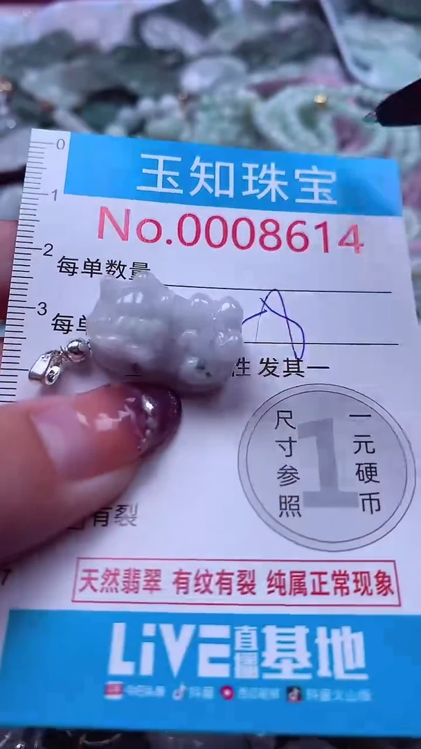 翡翠未镶嵌吊坠(不含链)8614