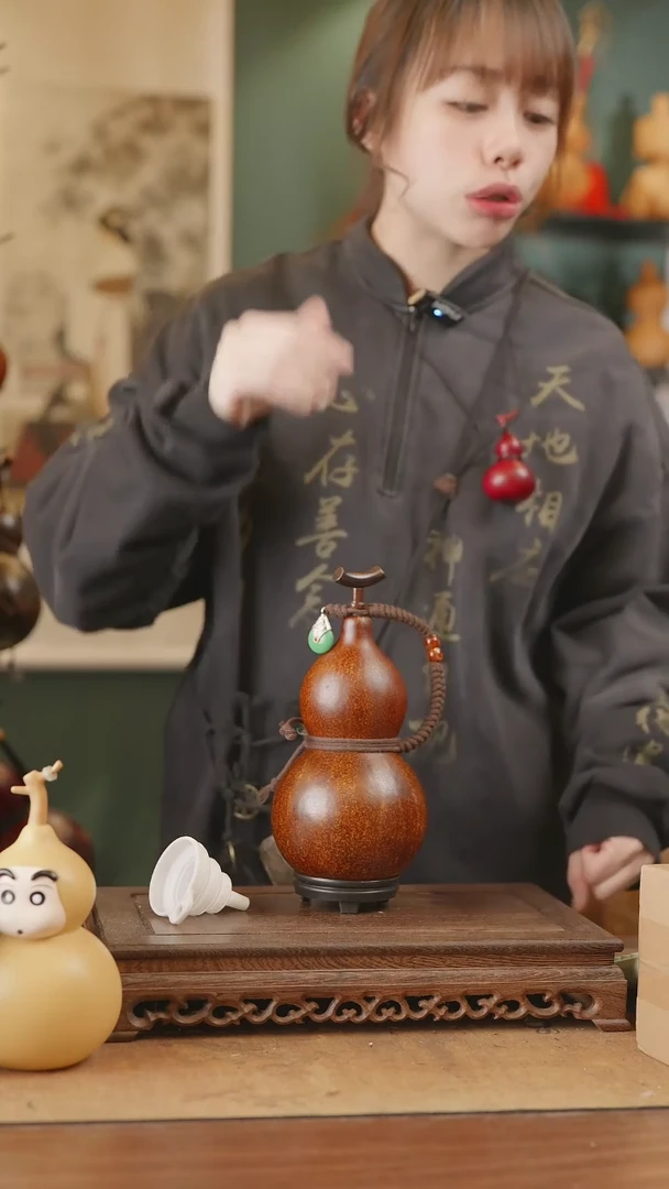 【闪购商品】256号精品天然大漆工艺防渗内胆酒葫芦~