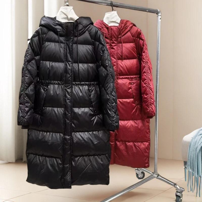 加厚长款羽绒服一件过冬高级黑气质高出勤BL1111
