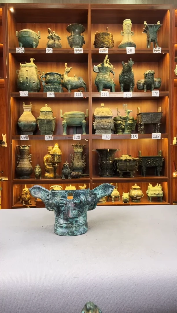 铜仿古凸目面具22