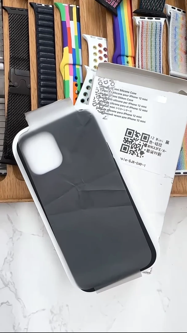 准新品12mini 黑色液态硅胶