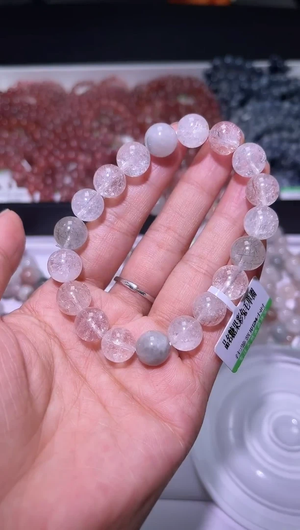 未镶嵌手串水晶J112-10mm兔毛单圈-多样性发其一