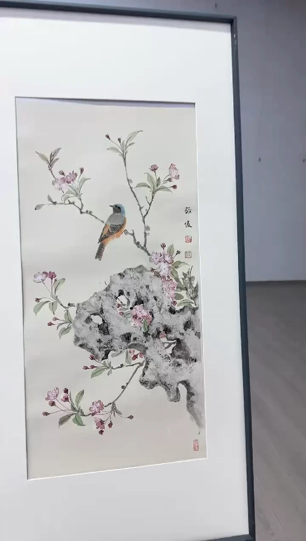 【闪购商品】折扇1fan曾学生工笔画大家张俊教授