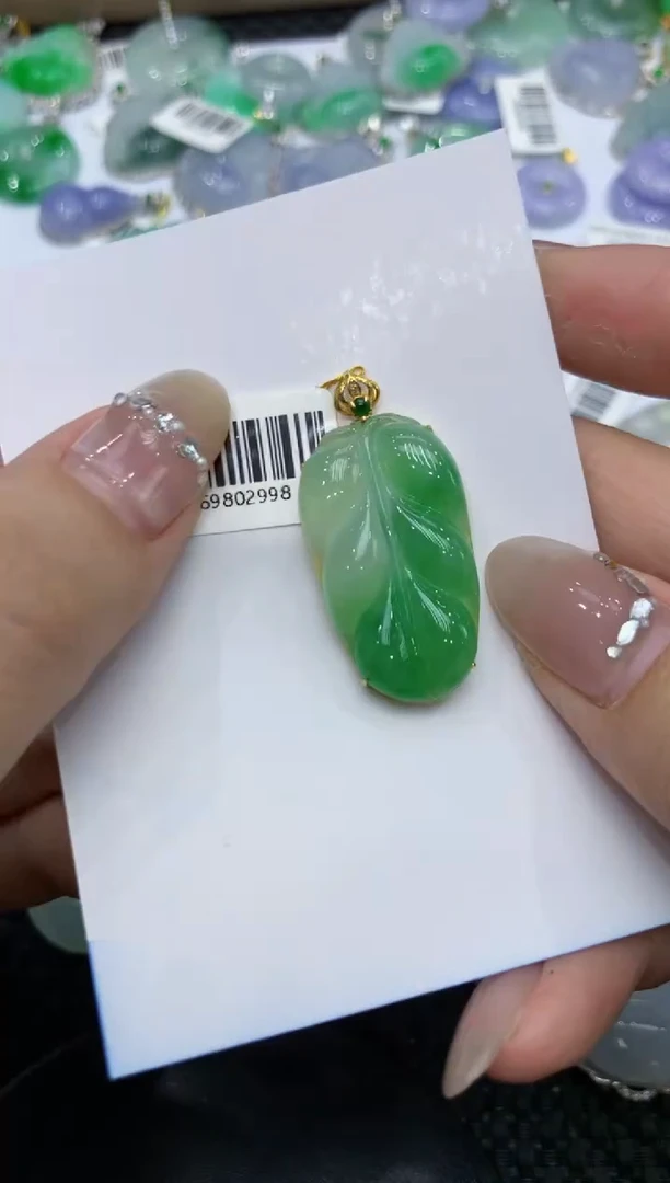 【闪购商品】翡翠颈饰18K金镶嵌222222222