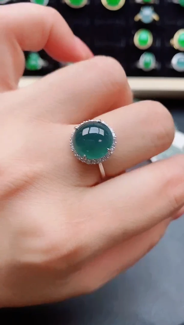 【闪购商品】翡翠戒指银S925镶嵌121212