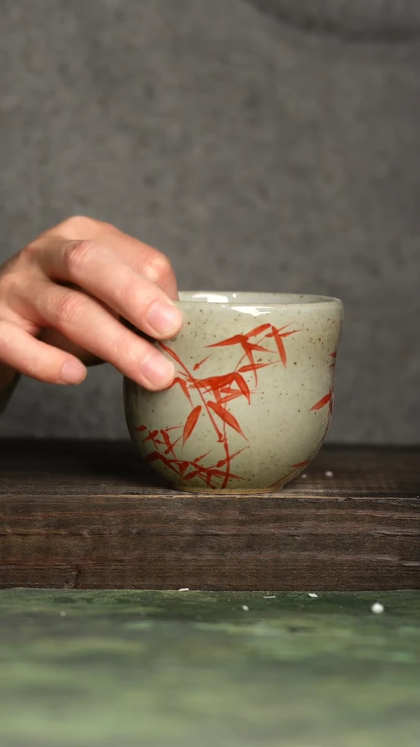 【闪购商品】杯青诗手工手绘瓷器