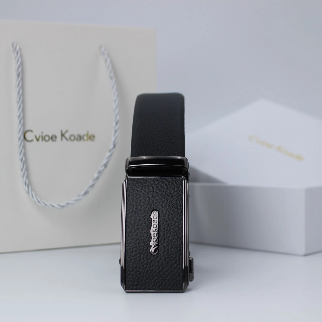 男士高档轻奢真皮头层牛皮时尚休闲时尚休闲百搭黑色双面潮流经典