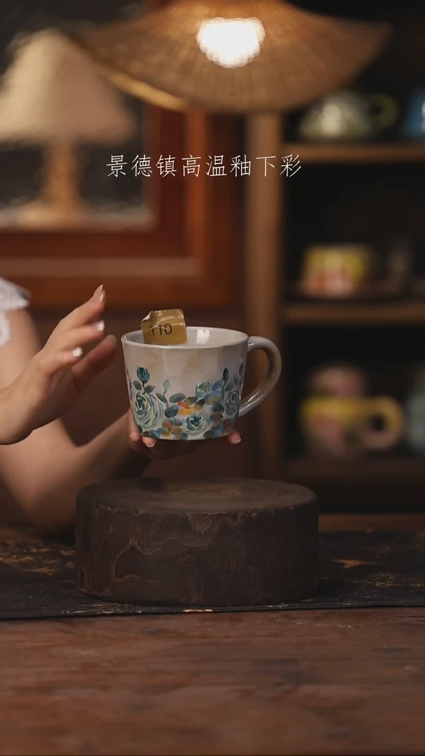 陶瓷景德镇高温釉下手绘陶瓷110