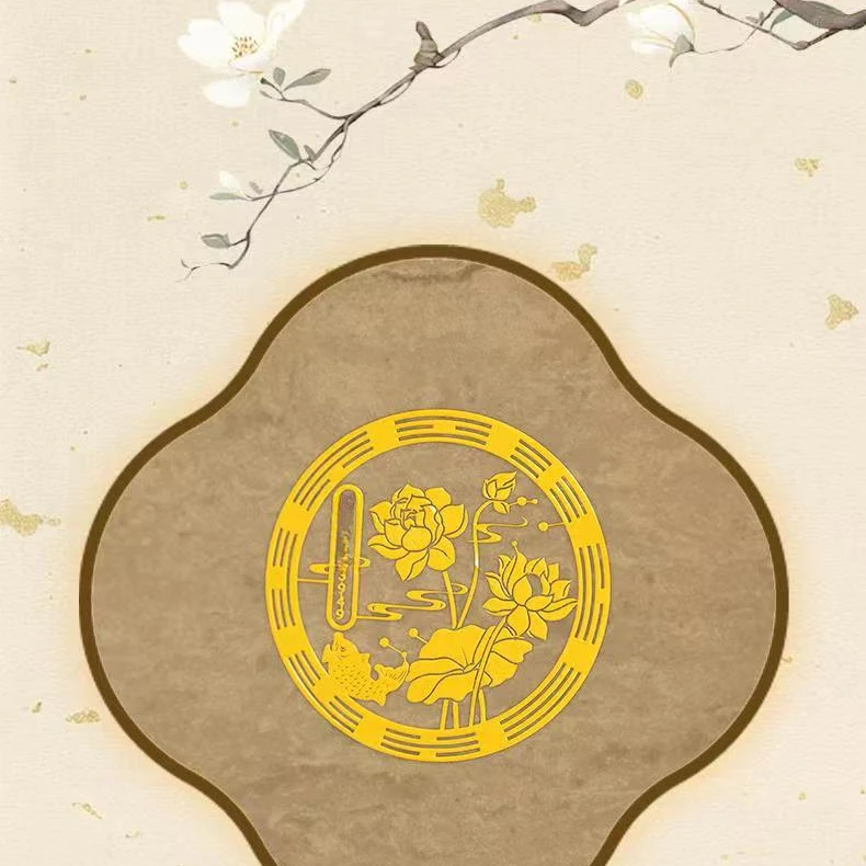 n【好运连连贴纸】泰哥推荐卫生间墙贴金属门贴鞋柜莲花贴