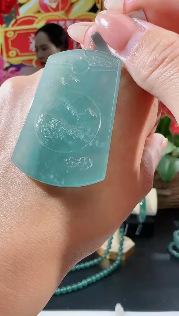 【闪购商品】翡翠吊坠(不含链)未镶嵌仿古牌