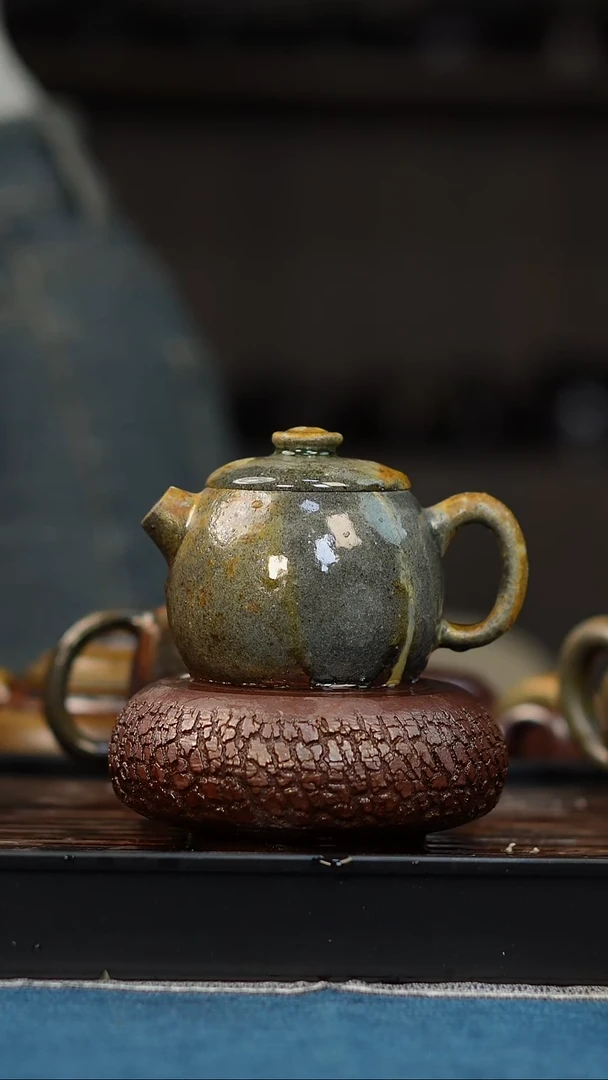 茶壶紫砂柴烧紫砂巨轮150cc