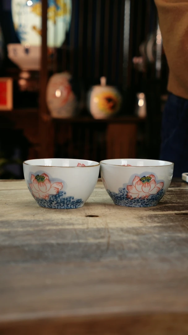 【闪购商品】瓷片景德镇纯手工釉下彩精品餐具