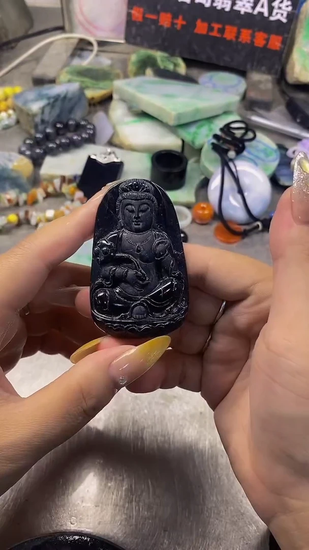 未镶嵌挂件翡翠天然缅甸翡翠A货587