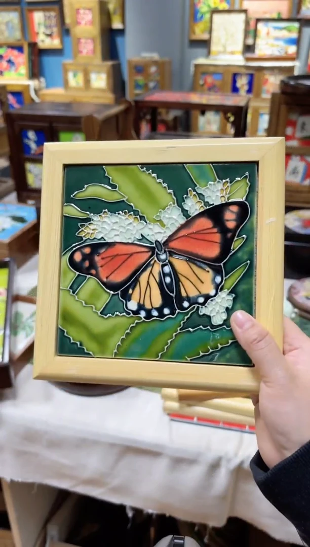 【闪购商品】瓷片19.19连画带框特价微瑕福利