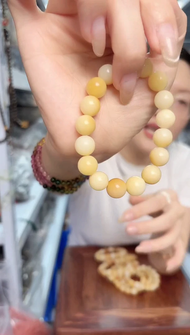 木炭烧菩提圆珠单圈手串