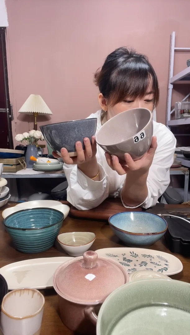 瓷微瑕（2个装）无花果面碗