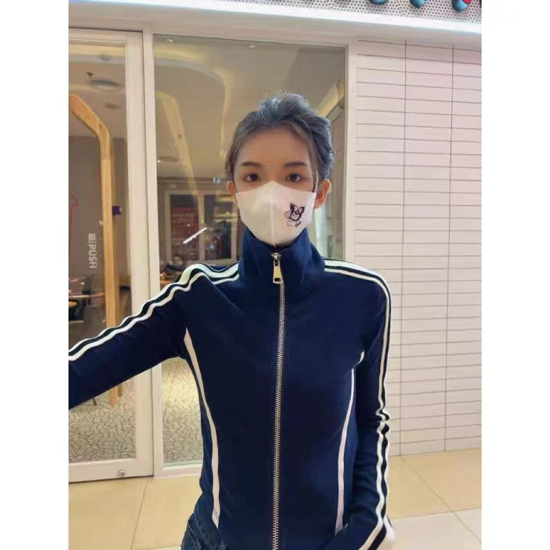 徐秋阳 美式双拉链 秋季新款百搭时尚显瘦外套3355